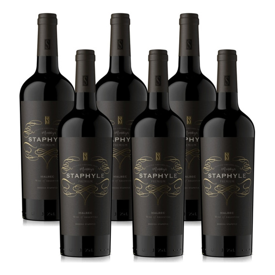 Vino Premium Malbec Staphyle 6x750ml