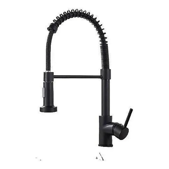 Llave Lavaplatos Negra Flexible - Acero Inoxidable Grifo 360