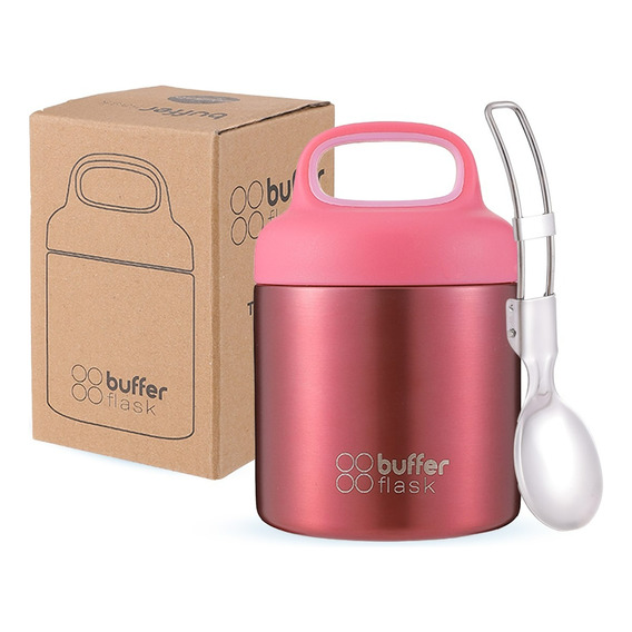 Termo Comida Y Liquido Buffer Niño Niña 340ml + Cuchara