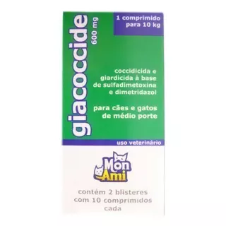Giacoccide 600mg 20 Comprimidos - Mon Ami