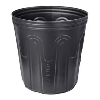 50 Vasos Preto Para Mudas Plastico 1 Litro