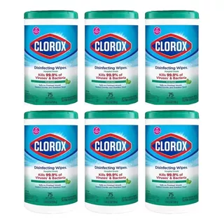 Clorox Toallitas Desinfectantes Caja 6 Piezas Aroma Fresco.