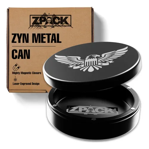 Lata Magnética Zyn Metal Zpack, Suporte, Recipiente Me