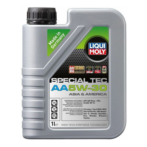 Aceite para motor Liqui Moly sintético 5W-30 para autos, pickups & suv