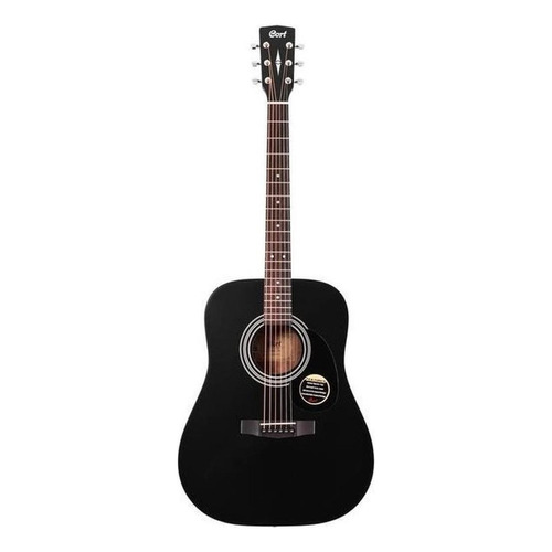 Guitarra Electroacústica Cort Standard AD810E para diestros black satin satin