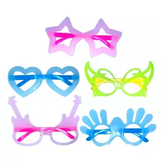 36 Lentes Neon Fluorescentes Fiesta Glow Batucada Brillantes