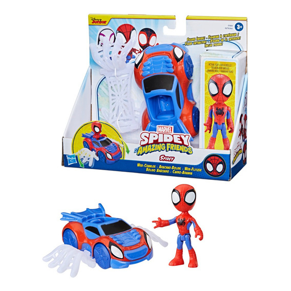 Figura de acción Marvel Spidey And His Amazing Friends Web Crawler +3