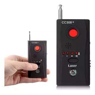 Localizador E Detector Cc308 De Câmeras E Escutas Espiã Cor Preto