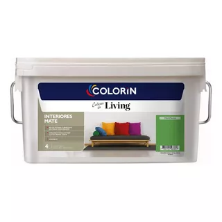 Pintura Latex Interior Lavable Colorin Living Color 4 Lts Color Manzana