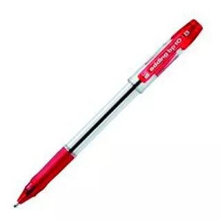 Boligrafo Edding Bp10 Ball Point Pen Rojo Caja X 12