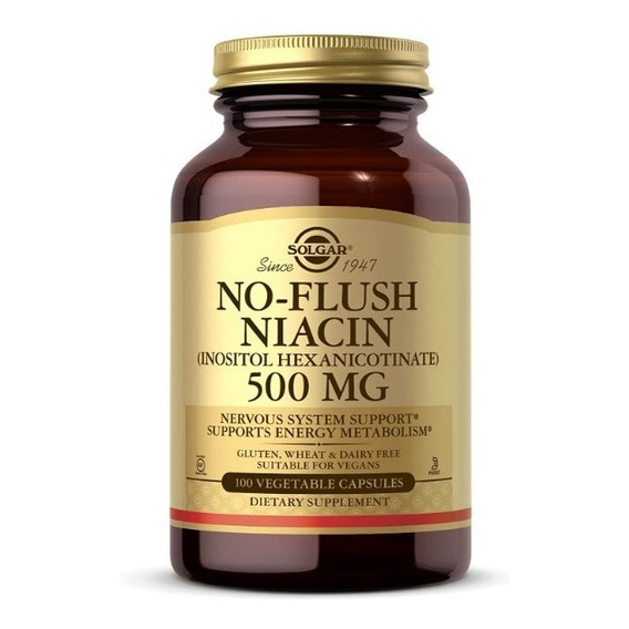 Solgar No Flush Niacina 500 Mg - Unidad a $1932