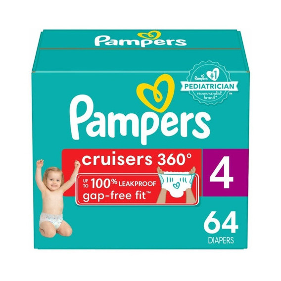 Pañales Pampers Cruisers 360 FIT 4