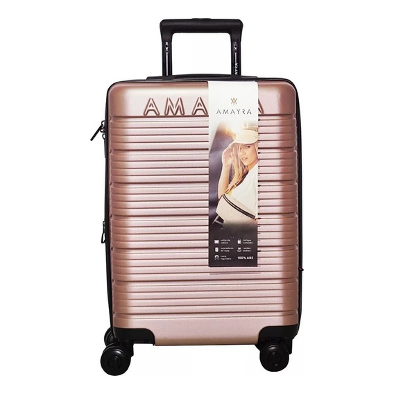 Valija Carry 20´´ Amayra Rosa Turismo Viaje Candado Fuelle
