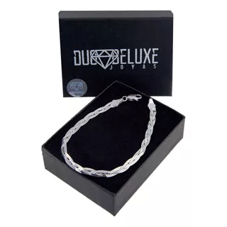 Pulsera Hombre Trenzado T 5mm Deplataley.925 Duodeluxejoyas®