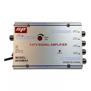 Amplificador Repartidor Tv Cable 4 Salidas Sp 8630 C/regulac