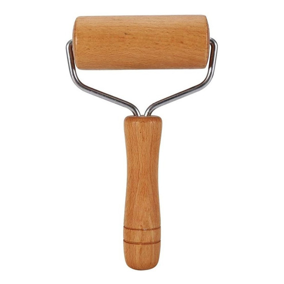 Rodillo Para Amasar Madera Pasteleria Utensilio Cocina