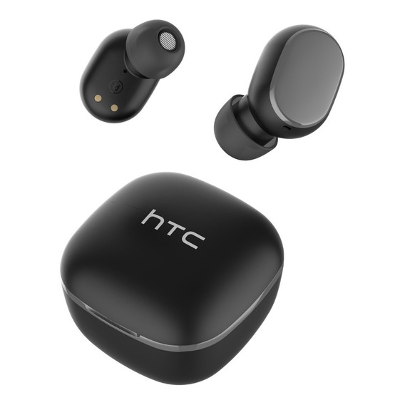 Audífonos in-ear gamer inalámbricos HTC True Wireless Earbuds 2 TWS3 negro con luz LED