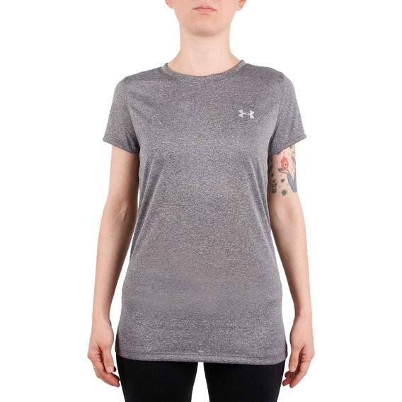 Remera Mujer Under Armour Tech Gris Jj deportes