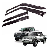 Calha Chuva Mitsubishi L200 Sport Outdoor 2007 2008 04 Pçs