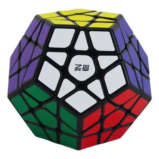 Cubo Mágico Megaminx Con Dodecaedro De 12 Caras Negro Qiheng Qytoys