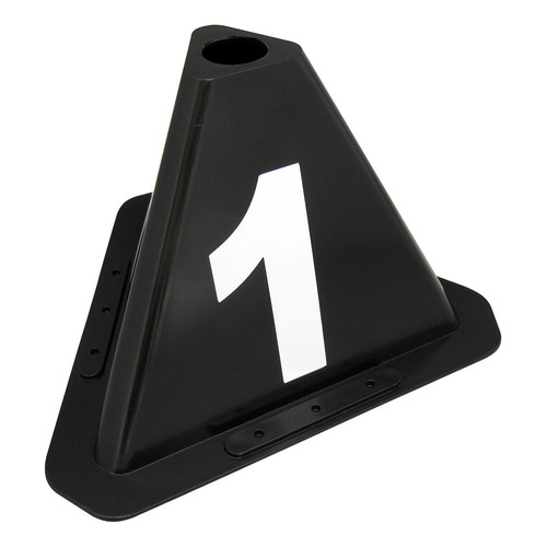 30 Conos Triangular De Identificación Y Control Vehicular Color Negro