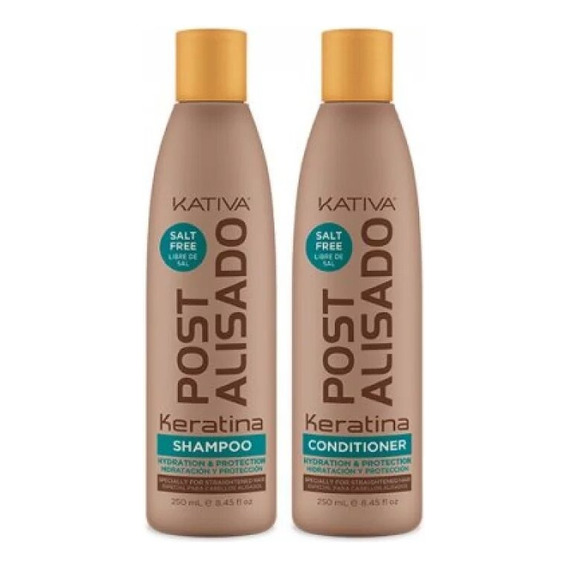 Kativa Kit Post Alisado Shampoo + Acondicionador 250ml