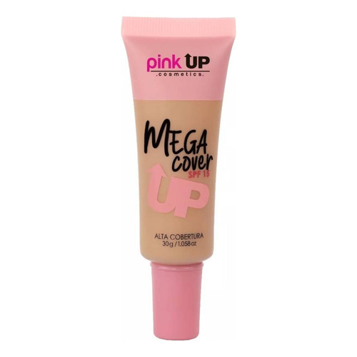 Base de maquillaje líquida Pink Up Mega Cover Mega Cover tono tan