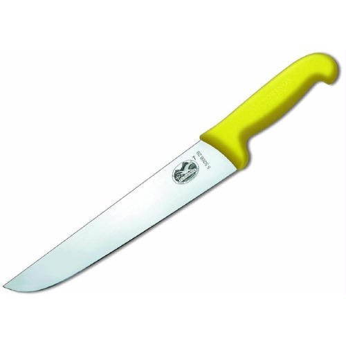 Cuchillo Victorinox Carnicero Hoja 28cm Fibrox 5.5208.28. Color Amarillo