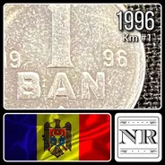 Moldavia - 1 Ban - Año 1996 - Km #1 - Escudo :