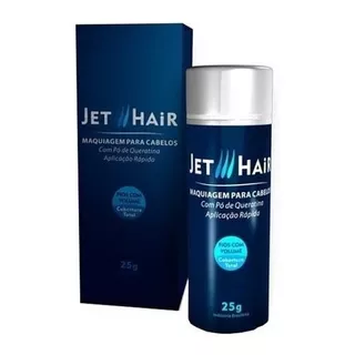 2 Unidades Jet Hair 25g Castanho Escuro + Fixador Jet Hair