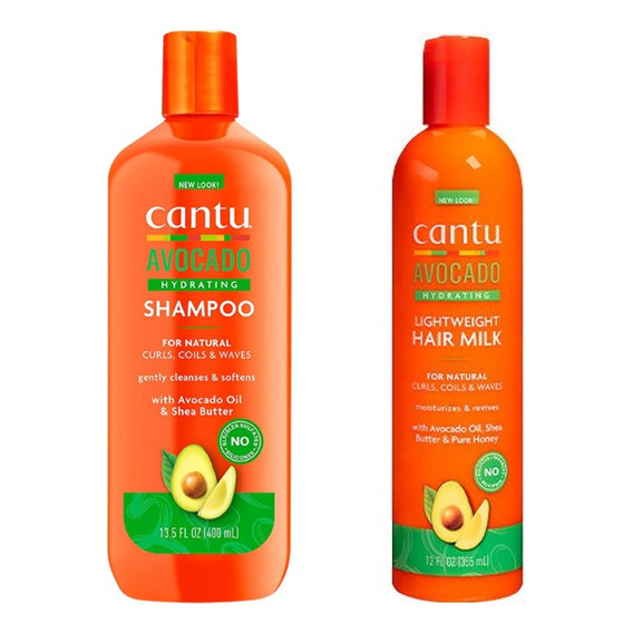 Pack Shampoo 400ml Y Activador De Rulos 355ml Avocado Cantu