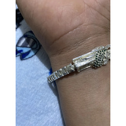 Foto de cliente: Pulsera San Judas Tadeo Rolo con Zirconias Plata .925 17.5cm