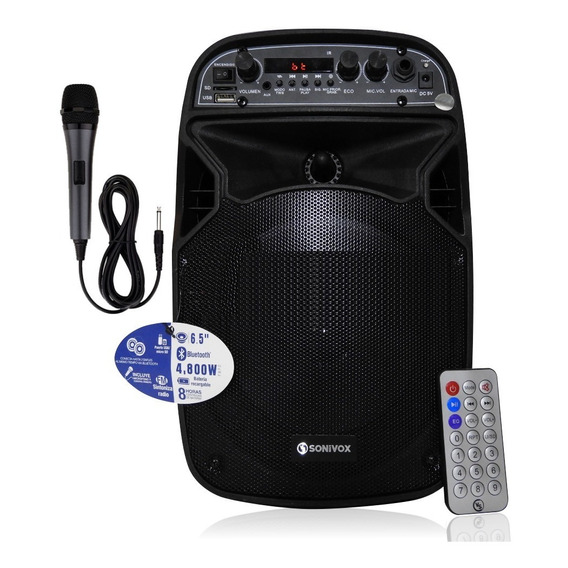 Cabina De Sonido Profesional Recargable Bt Sonivox Vs-ss2134