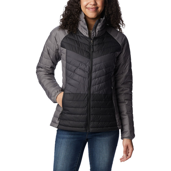 Campera Columbia Powder Lite Ii Fz Jk (024) City Grey - Dama