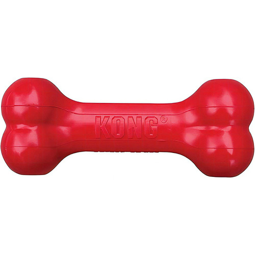 Kong Goddie Juguete Hueso Clásico Rellenable Perro Grande Color Rojo