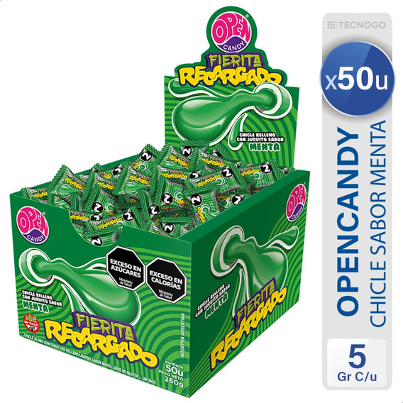 Chicle Fierita Menta Sin Tacc Open Candy - Mejor Precio