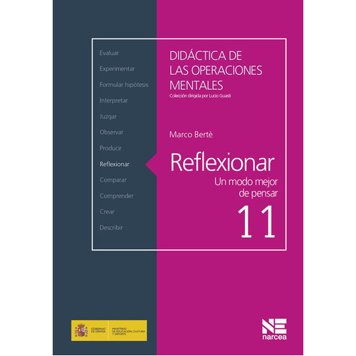 Reflexionar, De Marco Bertè. Editorial Narcea, Tapa Blanda, Edición 2 En Español, 2014