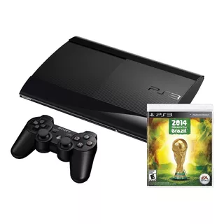 Sony Playstation 3 Super Slim 12gb 2014 Fifa World Cup Brazil Cor  Charcoal Black