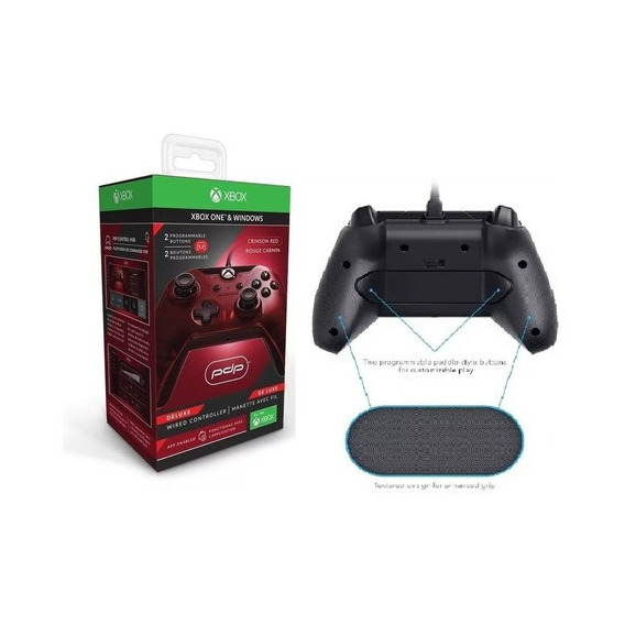 Control Xbox One/pc Rojo Deluxe Pdp Alambrico (en D3 Gamers