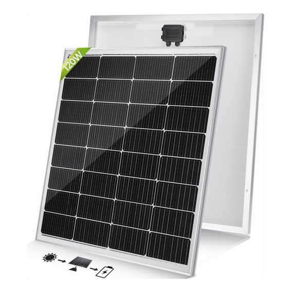 Modulo Panel Solar Carga 120w Monocristalino 18v Impermeable