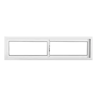 Ventana Corrediza De Aluminio 200x40 Vidrio Entero 