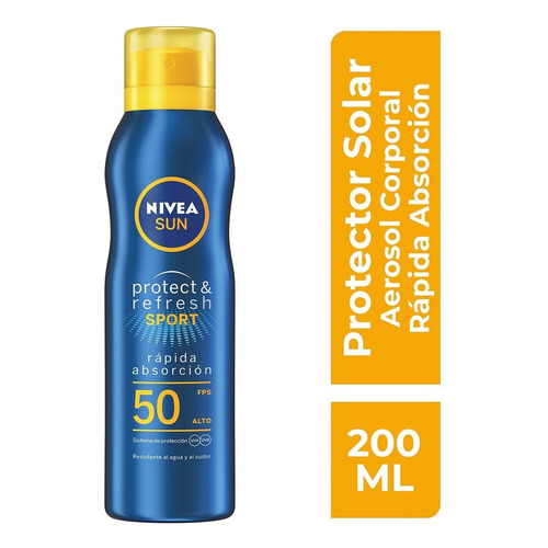 Nivea sun refresh spray protector solar corporal fps50 200ml