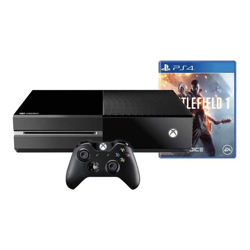 Microsoft Xbox One 500GB Battlefield 1 color  negro