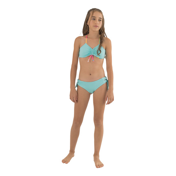 Vestido De Baño Bikini Para Niña Turquesa 16 Offcorss