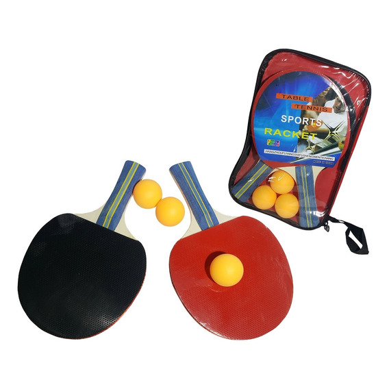 Set Ping Pong Estuche 2 Paletas 3 Pelotas - Sportex