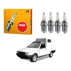  Jogo Velas Ngk Fiorino 1.5 8v 1988 A 1993