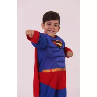 Disfraz Superman Con Musculos Talle 1-2-3-4