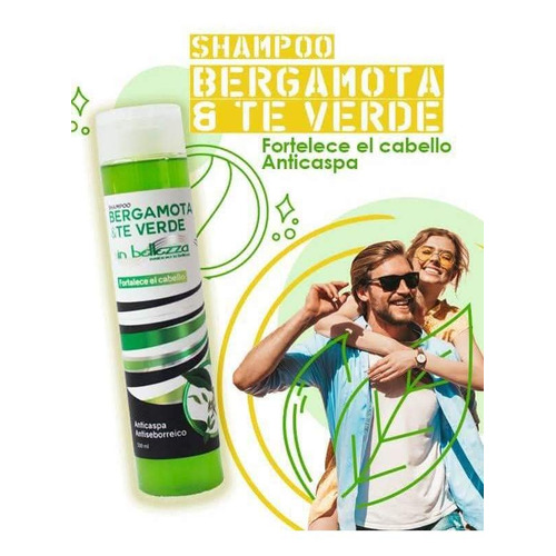 Shampoo Fortalecimiento Bergamota Y Te Verde In Bellezza