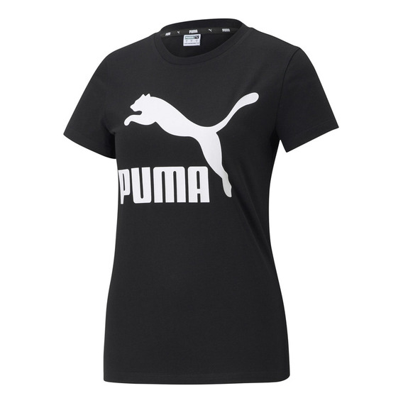 Polera Puma Classics Logo Tee Negro Mujer