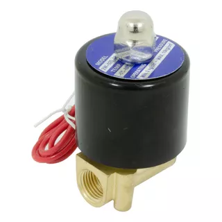 Valvula Solenoide 2 Vias 1/4'' Gás Água Ar Óleo 220v Tiwa